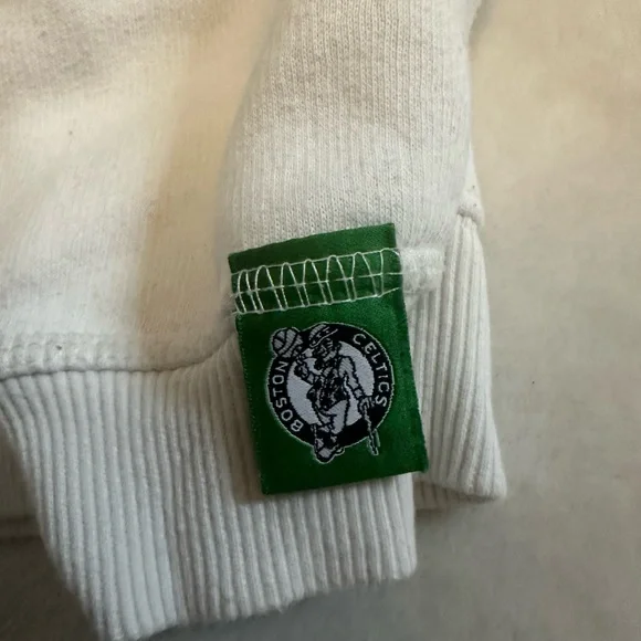 Boston Celtics White and Green Sweater - Picture 3 of 5